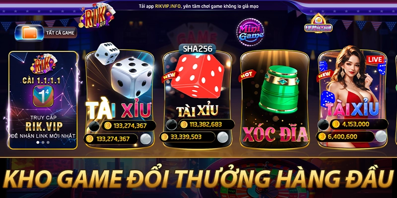 Khám phá những tựa game đổi thưởng hot tại Rikvip